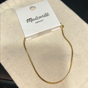 Madewell Elegant Gold Chain Anklet